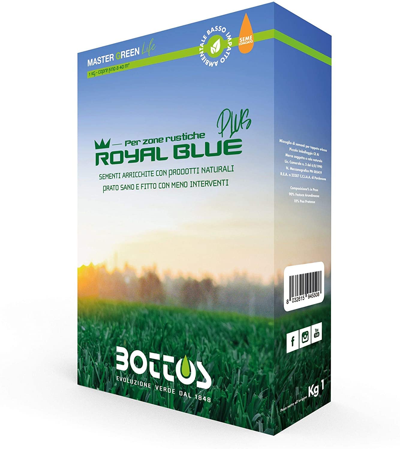 bottos-royal-blue-plus-sementi-per-tappeto-erboso-per-zone-rustiche-1-kg image 1