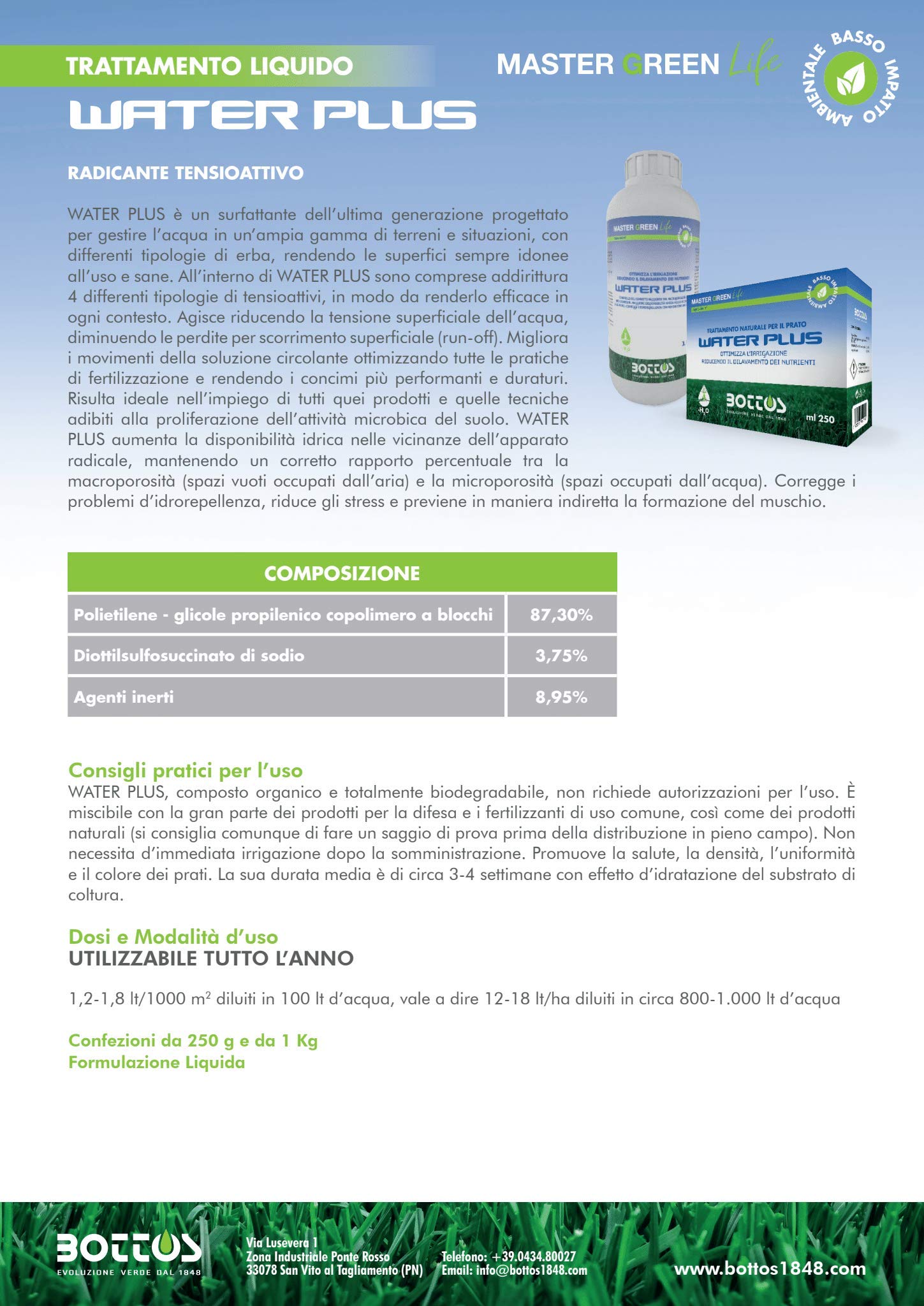 bottos-water-plus-250-g-tensioattivo-e-radicante-per-prato-ottimizza-l-irrigazio image 2