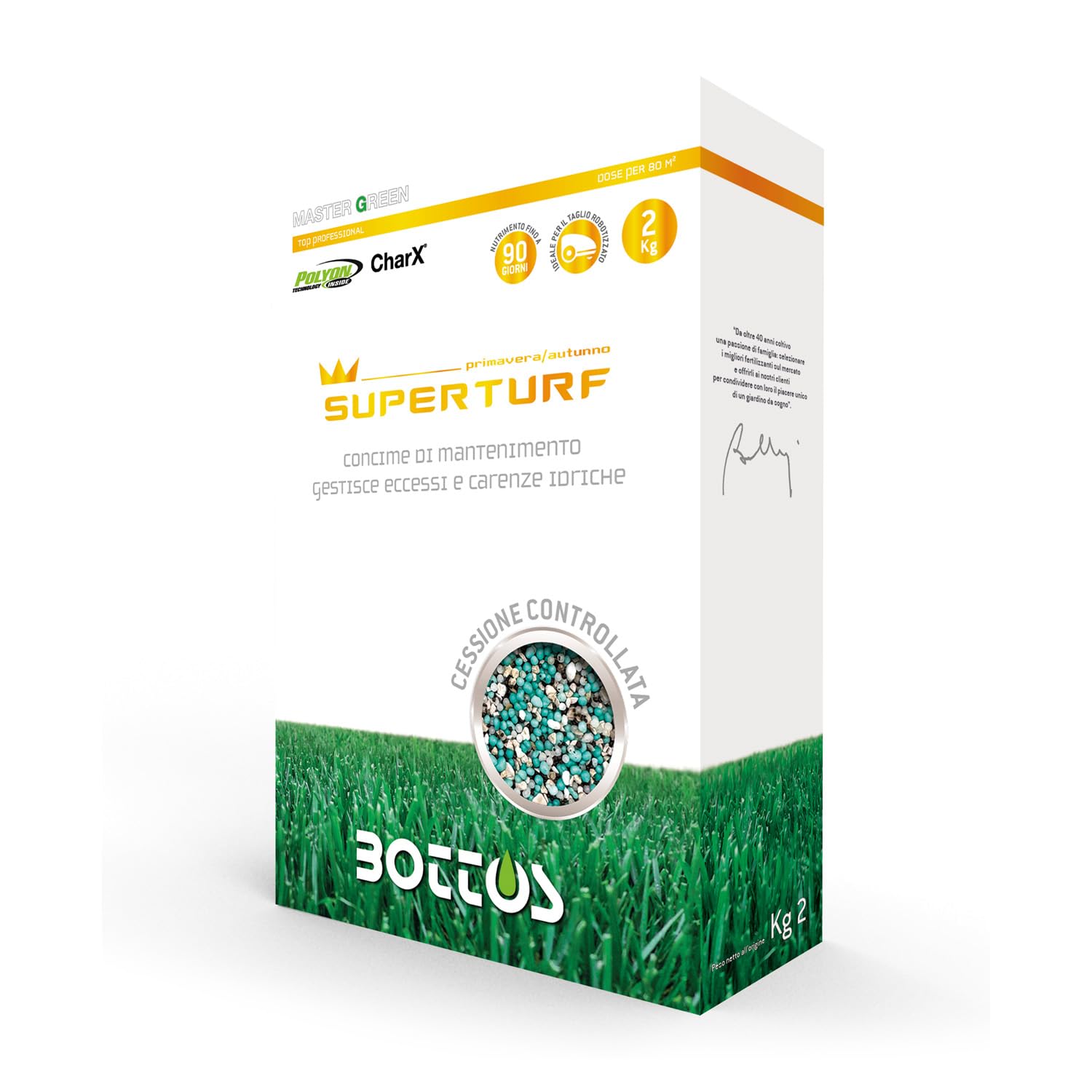 bottos-superturf-22-0-9-concime-granulare-rinverdente-primavera-autunno-per-prat image 1