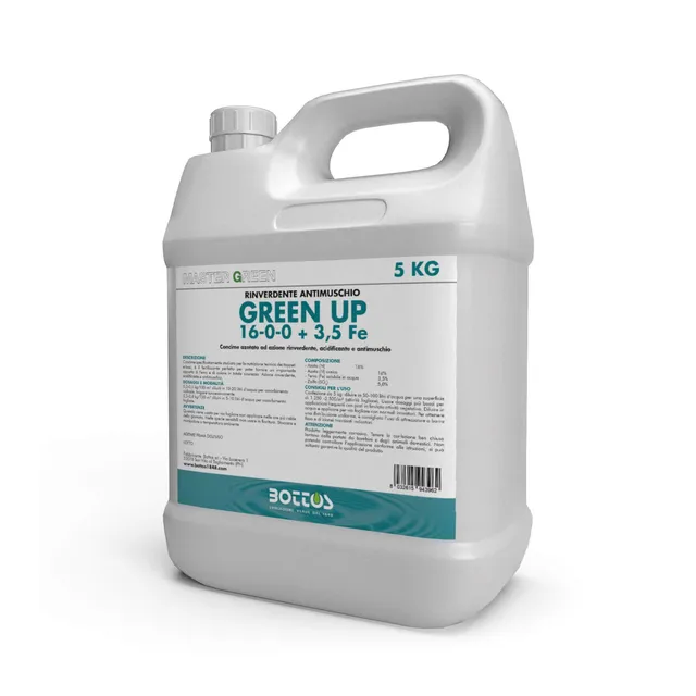bottos-green-up-16-0-0-3-5-fe-concime-rinverdente-per-prato-5-kg image 1