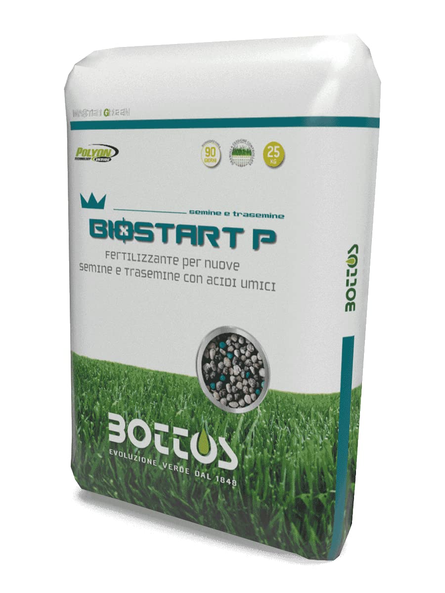 bottos-bio-start-12-20-15-concime-fertilizzante-starter-per-tappeto-erboso-25-kg image 1
